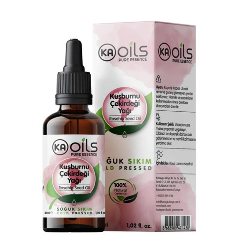 Kuşburnu Çekirdeği Yağı 30 ml | Rosehip Seed Oil | C Vitamini ile Cilt Yenileyici & Yaşlanma