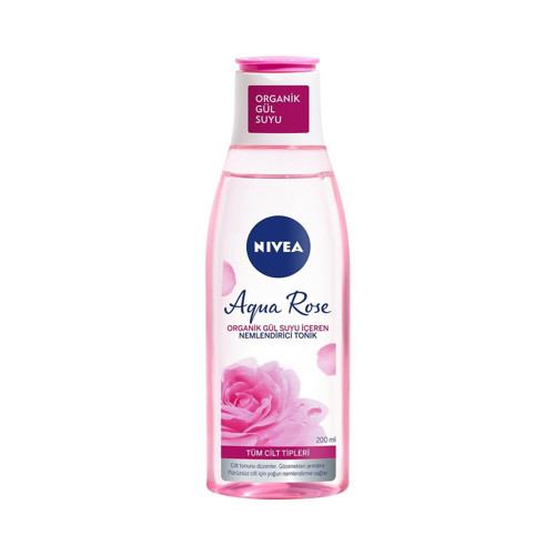 Gül Suyu İçeren Nemlendirici Tonik (200 ml), Tüm Cilt Tipleri İçin, Gözenek