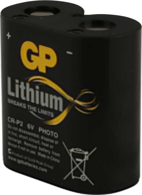 Batteries Gpcr-P2 Cr-P2/Dl223A Boy Lityum Pil, 6 Volt, Tekli Kart