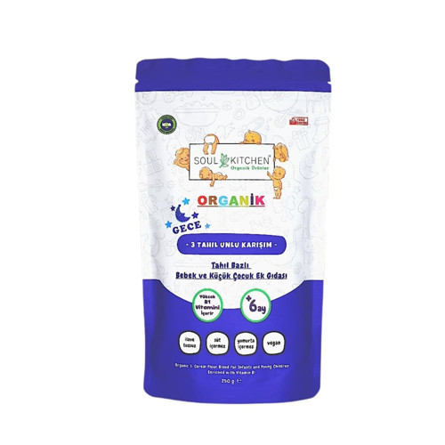 Bebek Maması Tahıl Bazlı B1 Vitaminli Ek 3 Tahıl Unlu Karışım 250gr