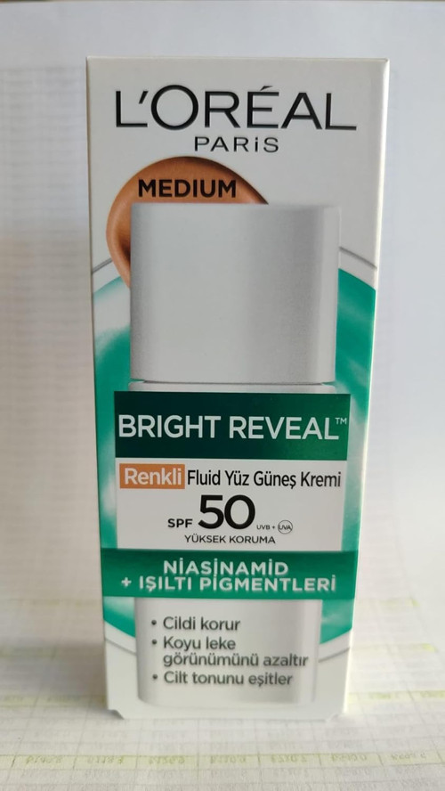 PARIS Bright Reveal Spf 50+ Koyu Leke Karşıtı Fluid Günlük Yüz Kremi 50 ml