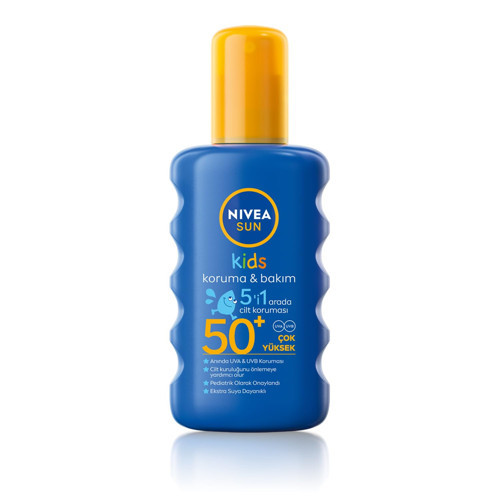 SPF50+ Çocuklar İçin Yüksek Koruyucu Vücut Spreyi 200ml,Ekstra Suya Dayanıklı,E&C