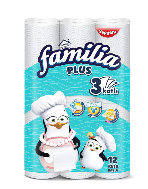 3 Katlı 12' Kağıt Havlu (1 x 12 Adet)
