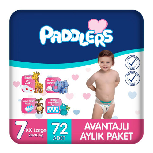Bebek Bezi 7 Numara XX-Large (20-30 ) 72 Adet – Aylık , Yüksek Emicilik