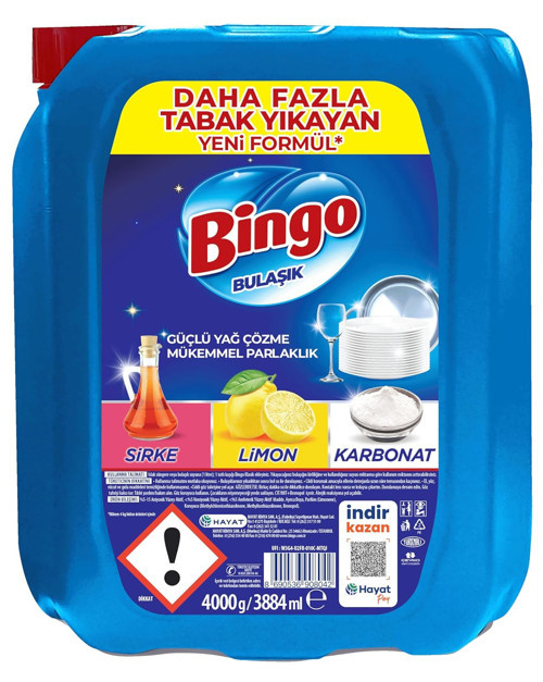 Bulaşık Deterjanı Bidon 4Kg