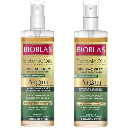 Botanic Oil Argan Yağlı Sıvı Saç Kremi 200 Ml 2 Adet