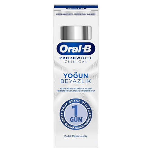 B 3D Clinical Yoğun Beyazlık Parlak Mükemmellik Diş Macunu 75 ml
