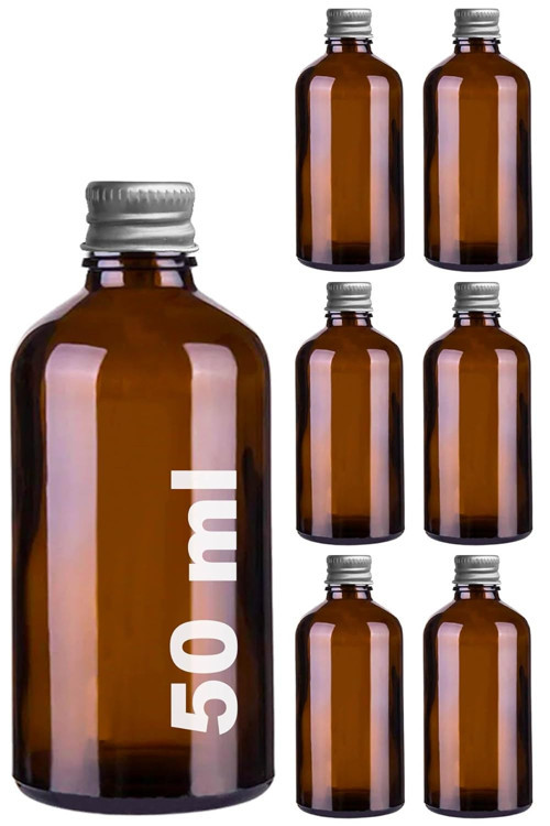 50 Gümüş Metal Kapaklı Hediyelik Shot Şişesi 50 ml Kolonya Koku Süs Küçük Şişe