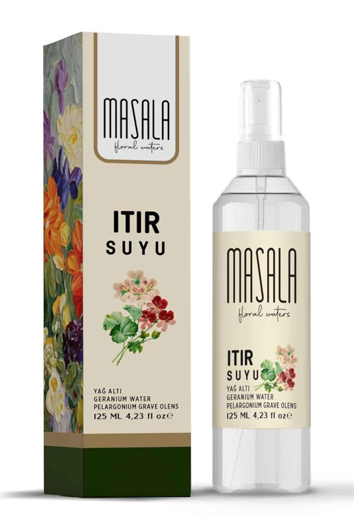 Saf Itır Suyu (Sardunya) 125 ml%100 Doğal Yağlı Hidrosol - Tonik Geranium Floral Water Hydros