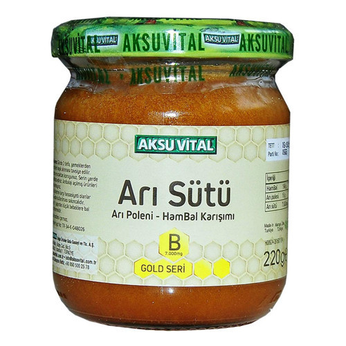 u B Vitaminli Ham Bal Polen Karışımı Arı Sütü 7.000 mg