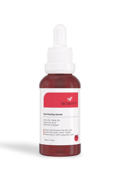 Gözenek Sıkılaştırıcı Akne Karşıtı Yenileyici Botanikal Kolajen Peeling Serum (aha10% + Bha2%