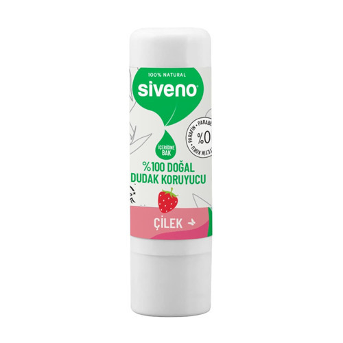 %100 Doğal Dudak Koruyucu Çilek Lipbalm Dudak Kremi Nemlendirici Parlatıcı Onarıcı 6G