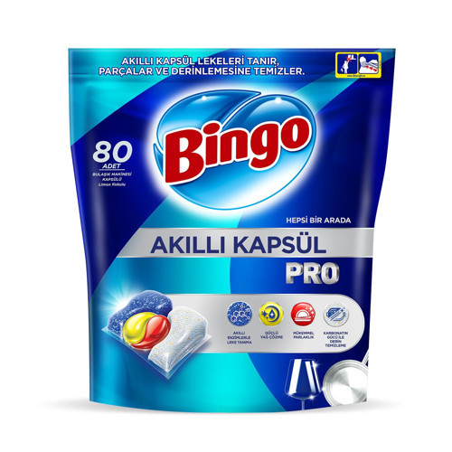 Akıllı Kapsül Bulaşık Makinesi Deterjanı Tableti 80'