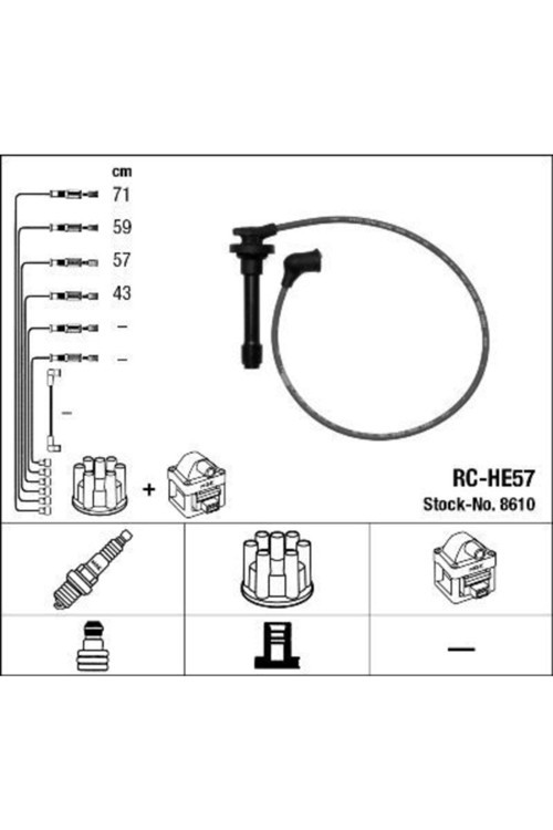 Buji Kablosu Toyota Corolla 1.6 4 Afe Enjeksıyonlu (rc Te41 / 05) -9616
