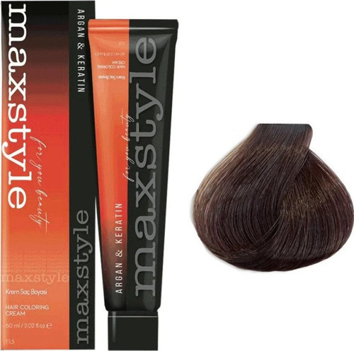 Argan Keratin Saç Boyası 5.35 Bitter Çikolata + Sıvı oksidan