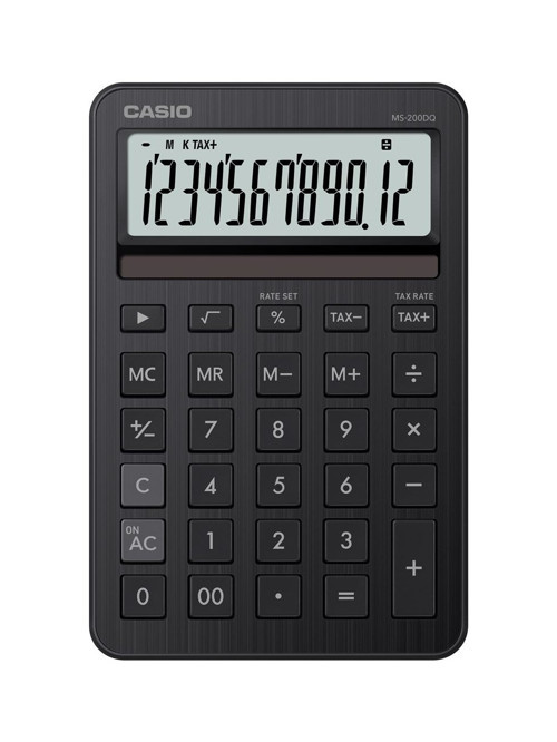 Ms-200Dq-Bk 12 Hane Beyaz Masa Üstü Hesap Makinesi