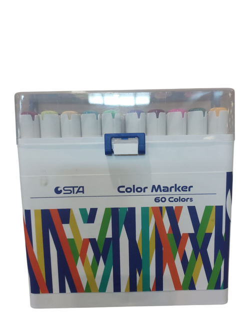 Çift Uçlu Alkol Bazlı Marker Kalem Çift Uçlu 1-7 Mm 60 Renk -910360