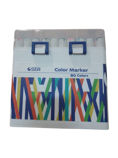 Çift Uçlu Alkol Bazlı Marker Kalem Çift Uçlu 1-7 Mm 80 Renk -910380