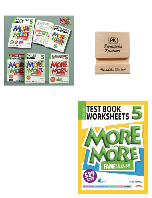 Kurmay 5. Sınıf More and More Practice Book ve Test Book + Telefon Standı