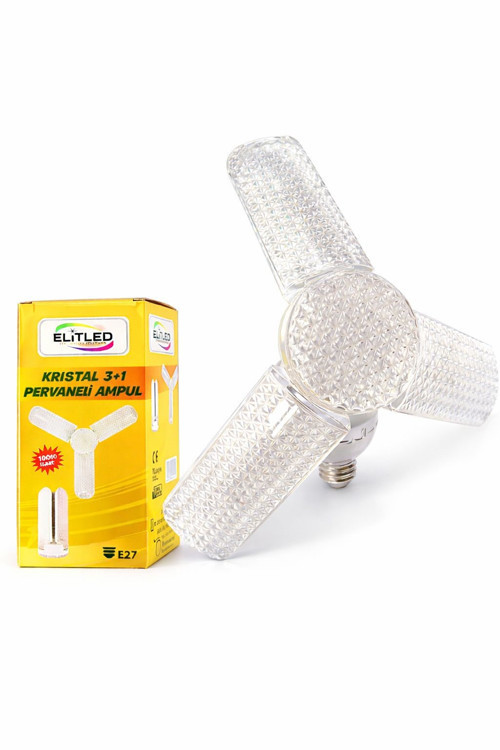 Kristal 3+1 Pervane Görünümlü Led Ampul