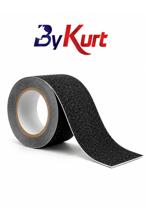 Kaymaz Merdiven Bandı Siyah Zımpara Dokulu Kaydırmaz Bant 10 Metre