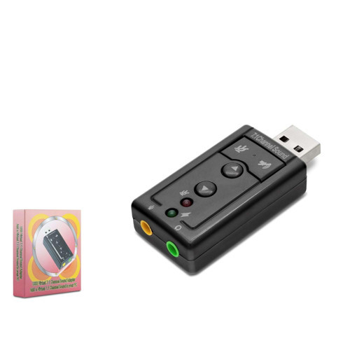 Hdx5255 Usb Harici Ses Kartı 7.1 Tuş Kontrollü Siyah