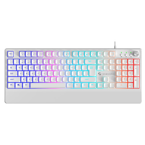 Ge2008 Frost Blade Rgb Membran Beyaz Kablolu Oyuncu Klavyesi