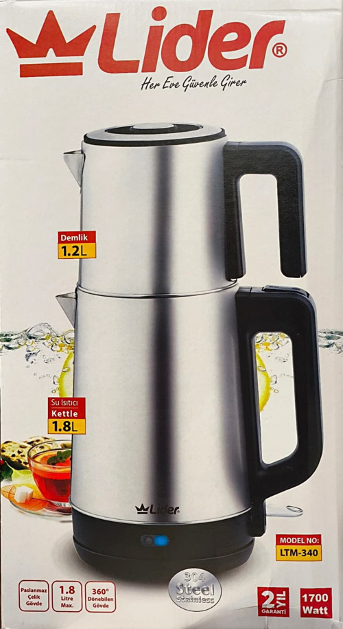 Ltm-340 İkisi Bir Arada Elektrikli Çaycı ve Kettle