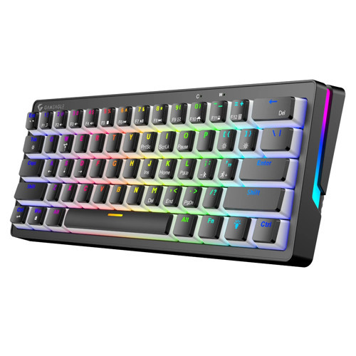 Ge2014 Poseidon Rgb Kablolu Us Layout Mekanik Siyah Oyuncu Klavyesi