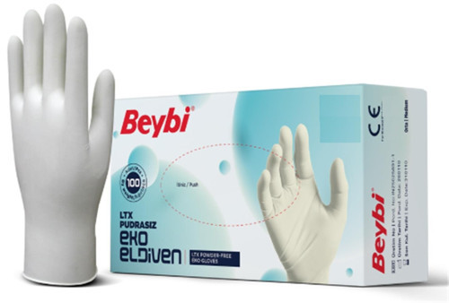 Lateks Pudrasız Eko (S) Small Beden Muayene Eldiven (100 Lü Paket)
