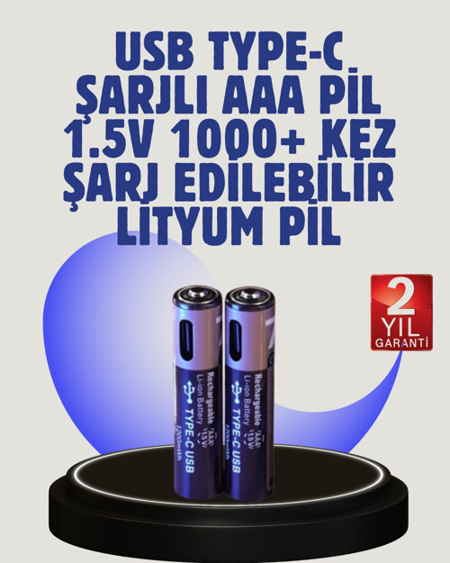 AAA Lityum Pil – Aşırı Şarj Korumalı ve Sağlam Tasarım