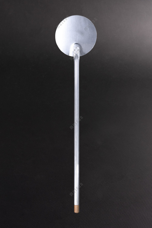 Alüminyum Yuvarlak Pizza Çevirme Küreği 30 cm - Isıya Dayanıklı Fırın Küreği - 80 cm Alüminyum Saplı