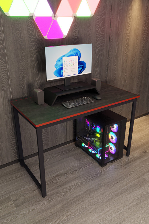 Siyah Renk Oyuncu Masası 60X120 Cm - Bilgisayar Masası - Gamer Masası - Gaming Masa