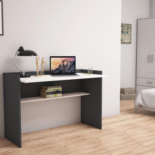 S6030 Nazende Çalışma Masası Antrasit/Beyaz