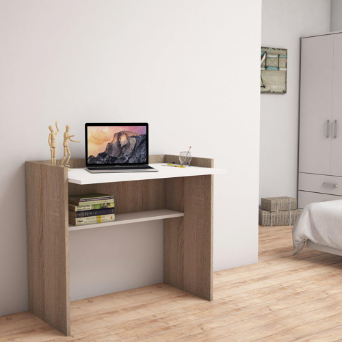 S1020 Mehpare Çalışma Masası Ceviz/Beyaz