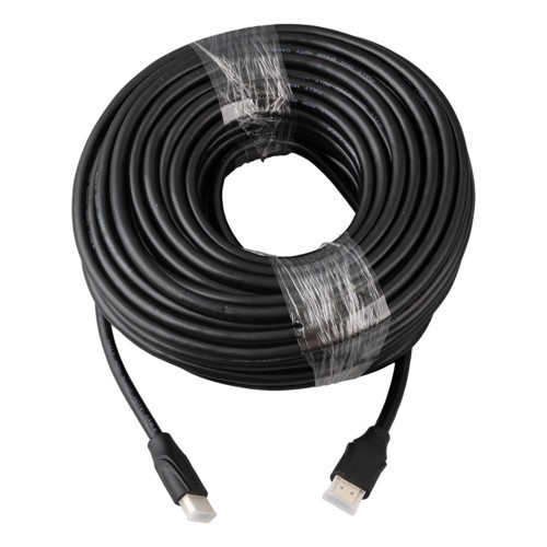 G-507K Plastik Düz Siyah 25 Metre Hdmi Kablo