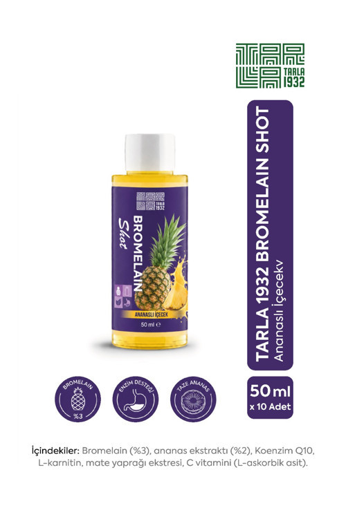 Bromelain Shot Ananaslı İçecek 50 ml x 10 Adet