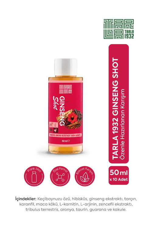 Ginseng Shot Özel Hazırlanan Karışım 50 ml x 10 Adet