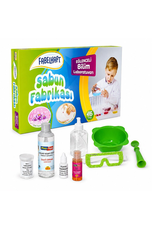 Fabelhaft Sabun Fabrikası Eğitici Bilim Deney Seti | Kendin Yap (DIY) Sabun Yapım Kiti | 6+