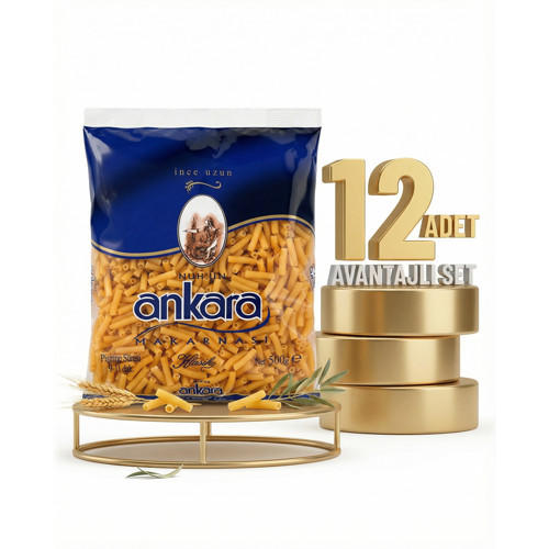 Ankara İnce Uzun Makarna 12x500 Gr
