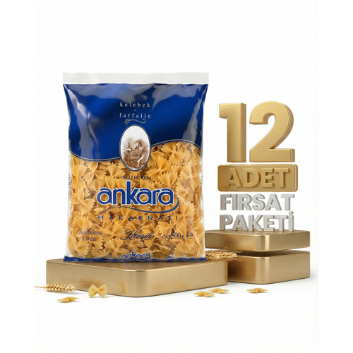 Ankara Kelebek Makarna 12x500 Gr