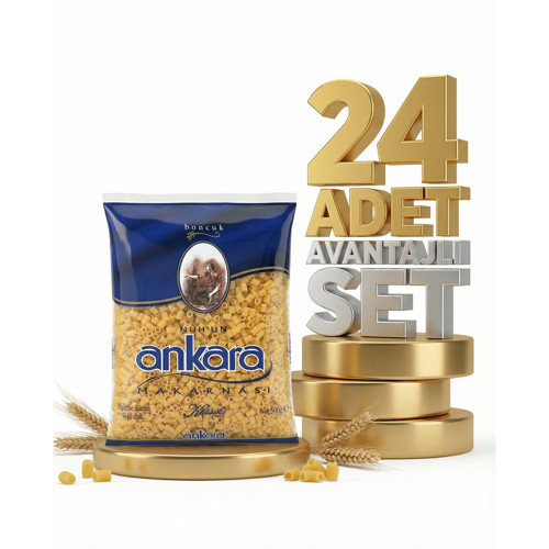 Ankara Boncuk Makarna 24x500 Gr