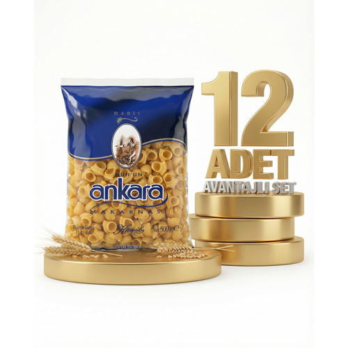 Ankara Mantı Makarna 12x500 Gr