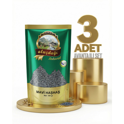 Mavi Haşhaş 3x100 Gr