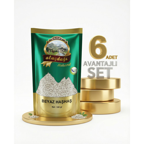 Beyaz Haşhaş 6x100 Gr