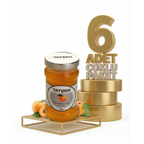 Cam Reçel Kayısı 6x380 Gr