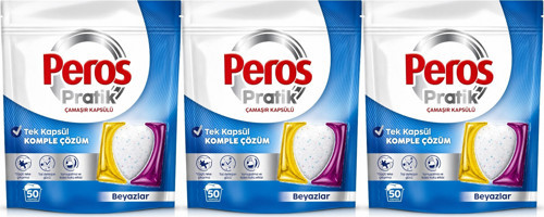 Pratik Matik Çamaşır Deterjanı Kapsülü - Tableti 150 Adet Beyazlar (Avantaj Pk)
