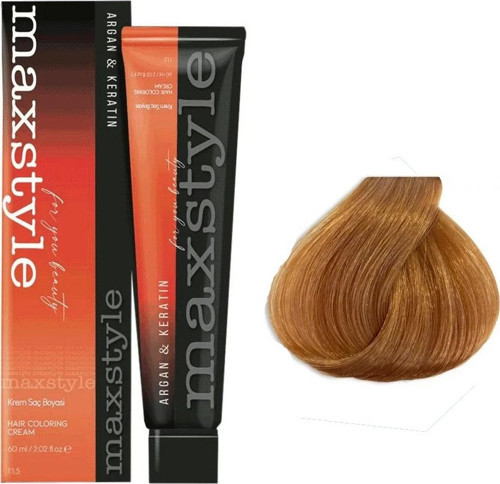 Argan Keratin Saç Boyası 8.34 Açık Karamel x 5 Adet