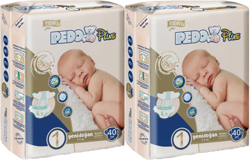 Plus Bebek Bezi 1 Beden 2-5 KG Yeni Doğan 80 Adet Jumbo Ekonomik Pk