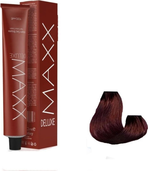 Deluxe Tüp Boya 4.65 Şarap Kızılı 60 ml x 4 Adet + Sıvı Oksidan 4 Adet